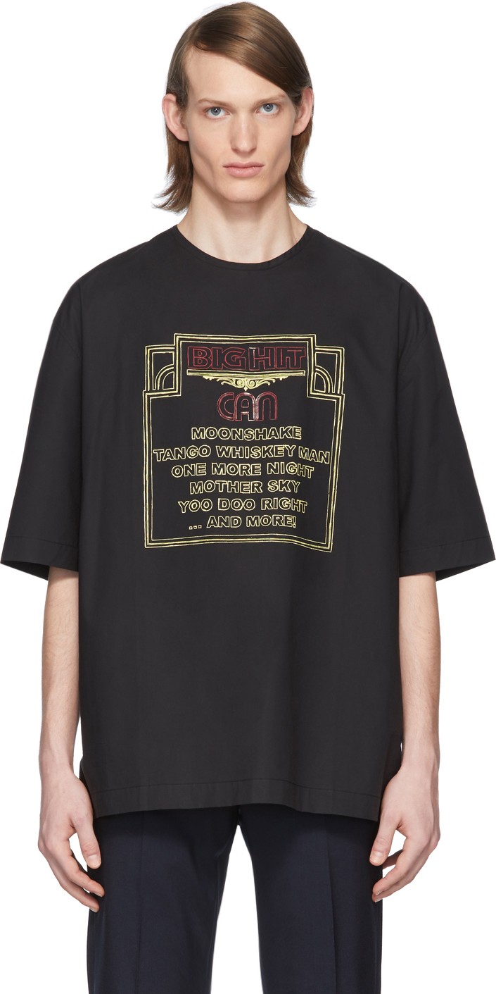 Lemaire Black Can Edition Big Hit T-Shirt