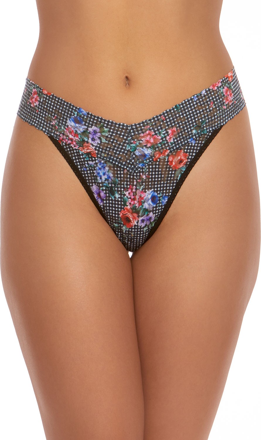 Hanky Panky Checkered Past Original-Rise Lace Thong