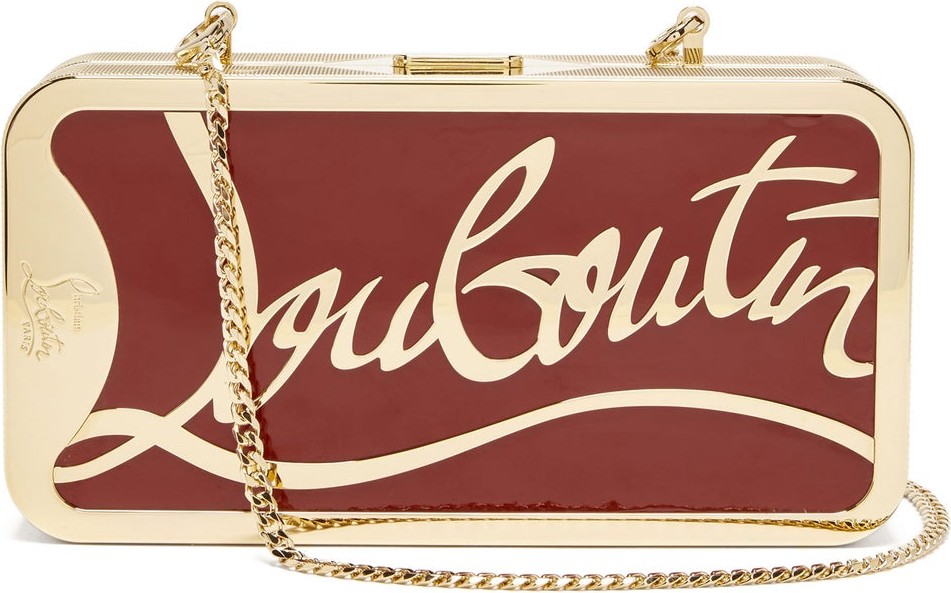 Christian Louboutin Bing-Bong gold-tone metal logo bag