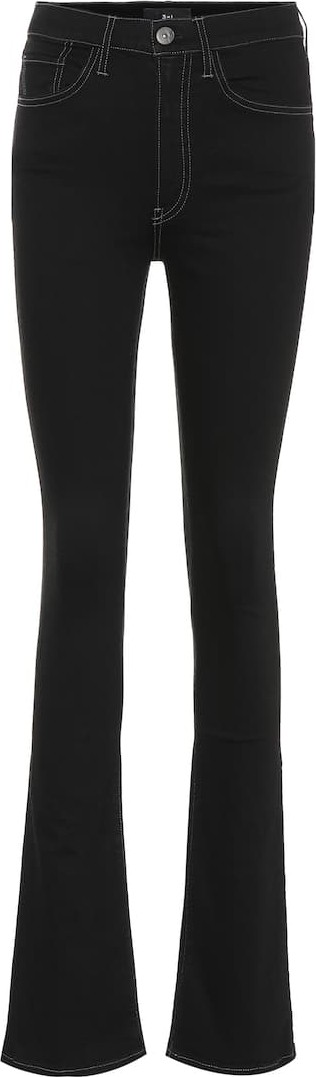 3X1 The Maya Skinny Flare high-rise jeans
