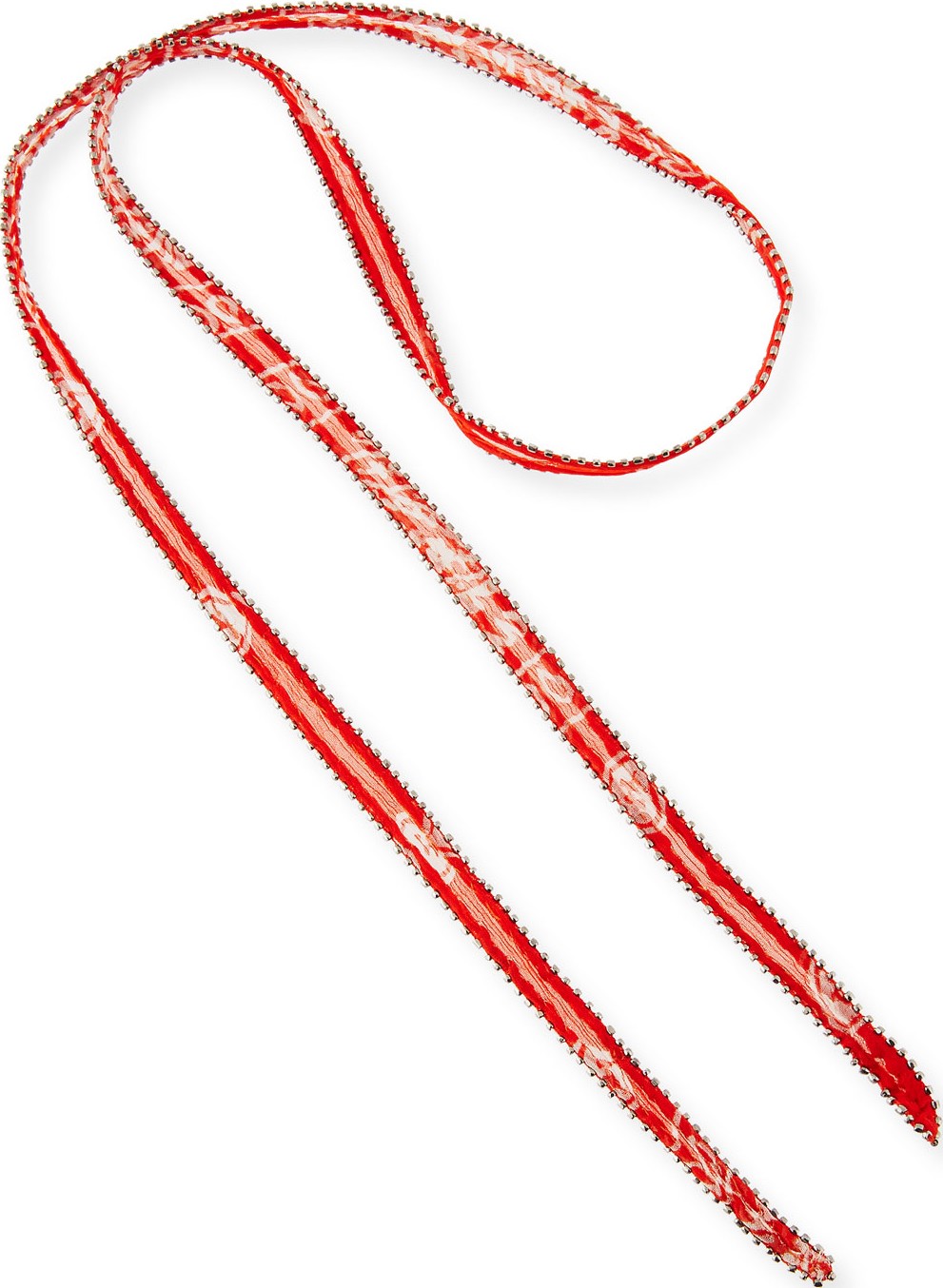 Chan Luu Bandana-Print Chiffon Necktie Choker