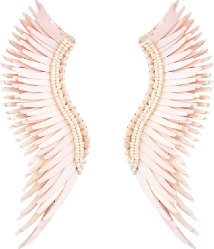 Mignonne Gavigan New York Madeline Matte Statement Earrings, Mauve