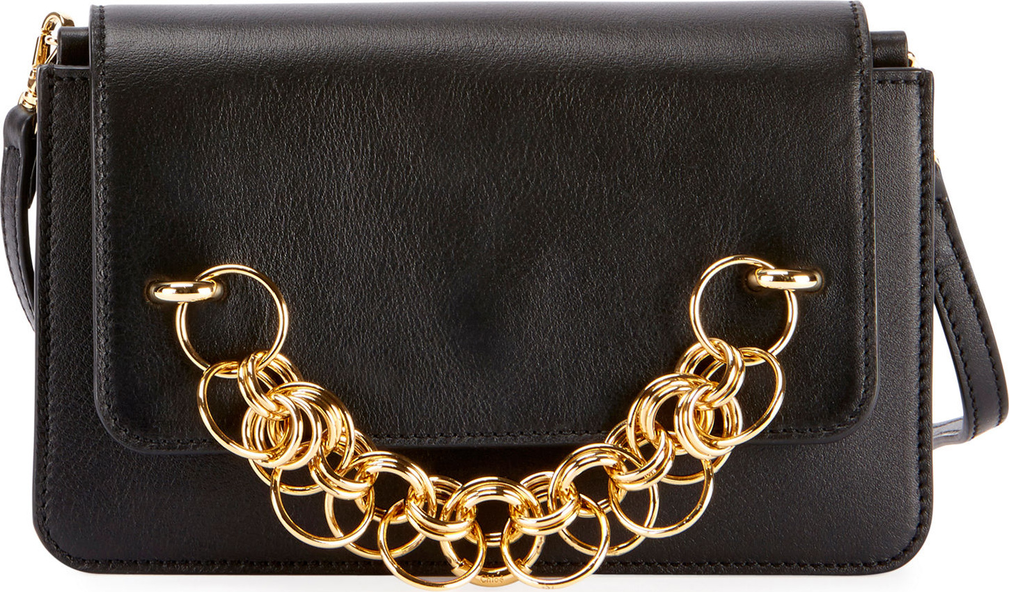 Chloe Drew Bijou Leather Clutch Bag