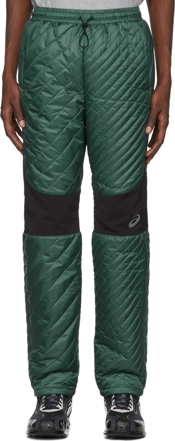 Kiko Kostadinov Green Asics Edition Insulated Lounge Pants
