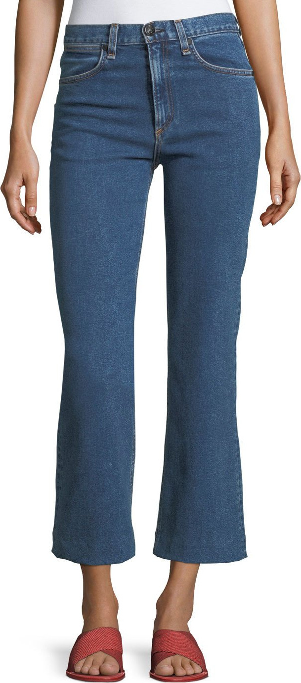 Rag & Bone Justine High-Rise Cropped Wide-Leg Jeans