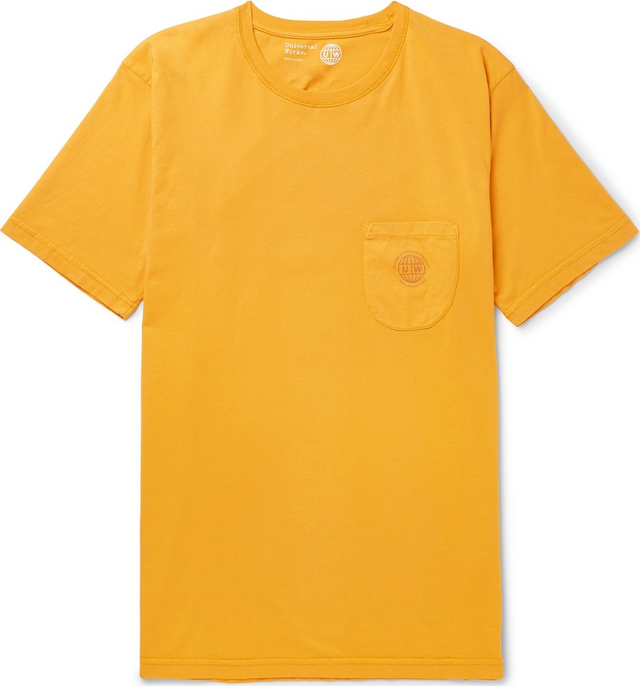 Universal Works Logo-Print Cotton-Jersey T-Shirt