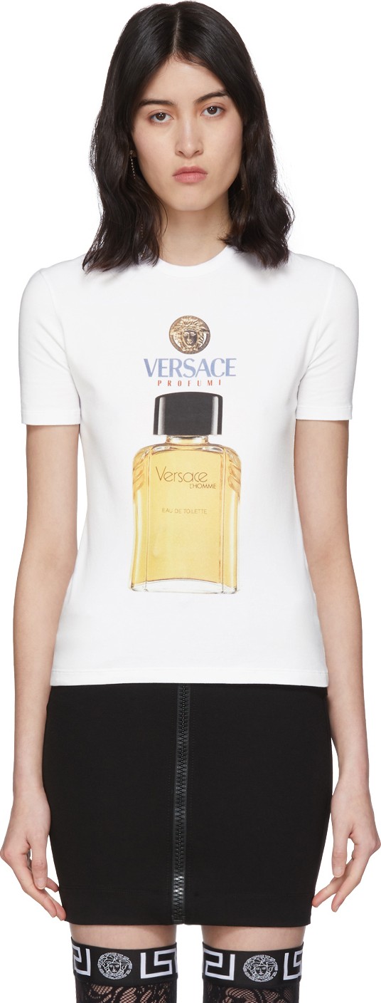 Versace White Perfume T-Shirt