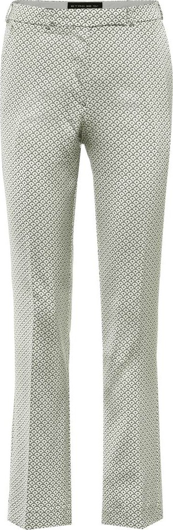 Etro Cropped mid-rise straight pants