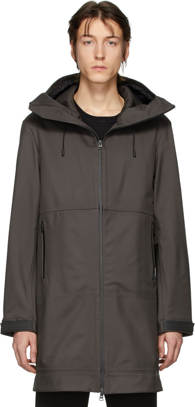 Bottega Veneta Grey Zip-Up Coat