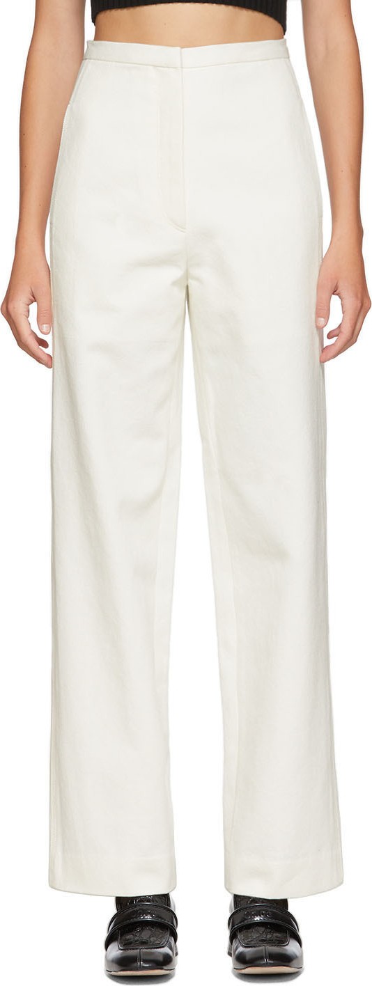 LVIR Off-White Stitched Trousers