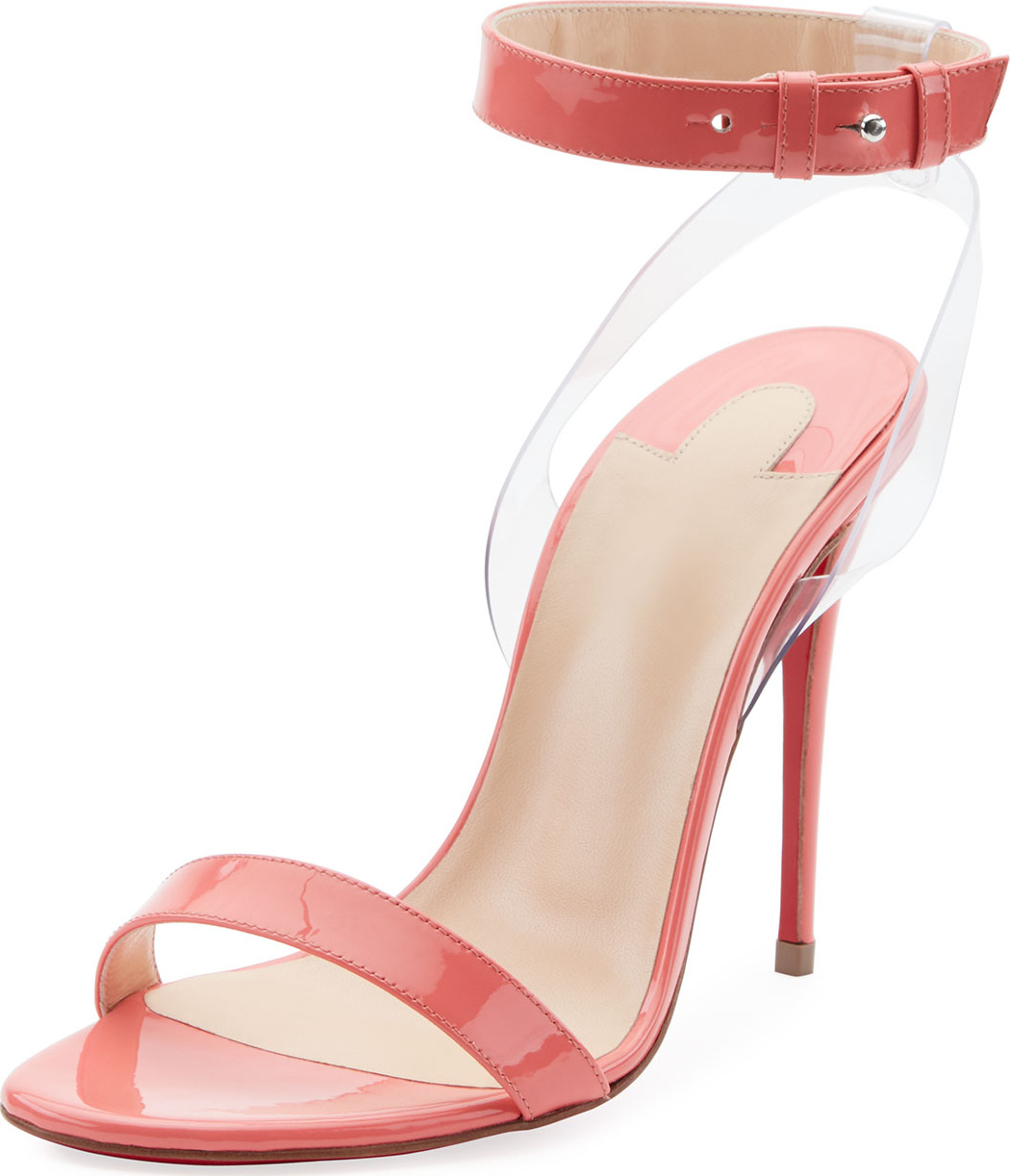 Christian Louboutin Jonatina 100mm Illusion Red Sole Sandal Christian Louboutin Jonatina 100mm Illusion Red Sole Sandal