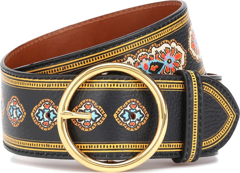 Etro Printed leather belt