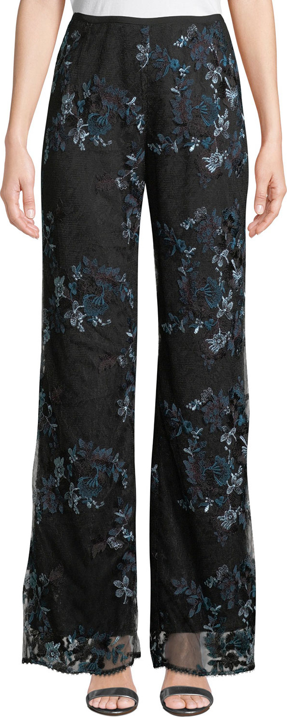 Nanette Lepore Blissful Embroidered Lace Pants