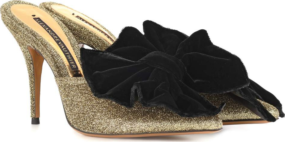 Alexandre Vauthier Kate 100 metallic mules