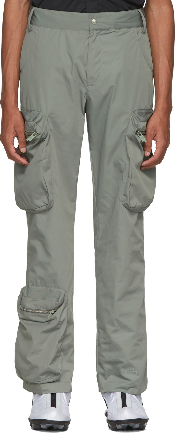 A-Cold-Wall* Grey Cargo Multi-Pocket Trousers