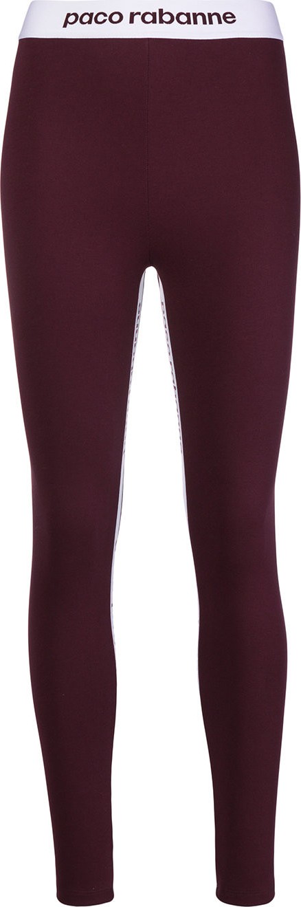 Paco Rabanne logo sport leggings