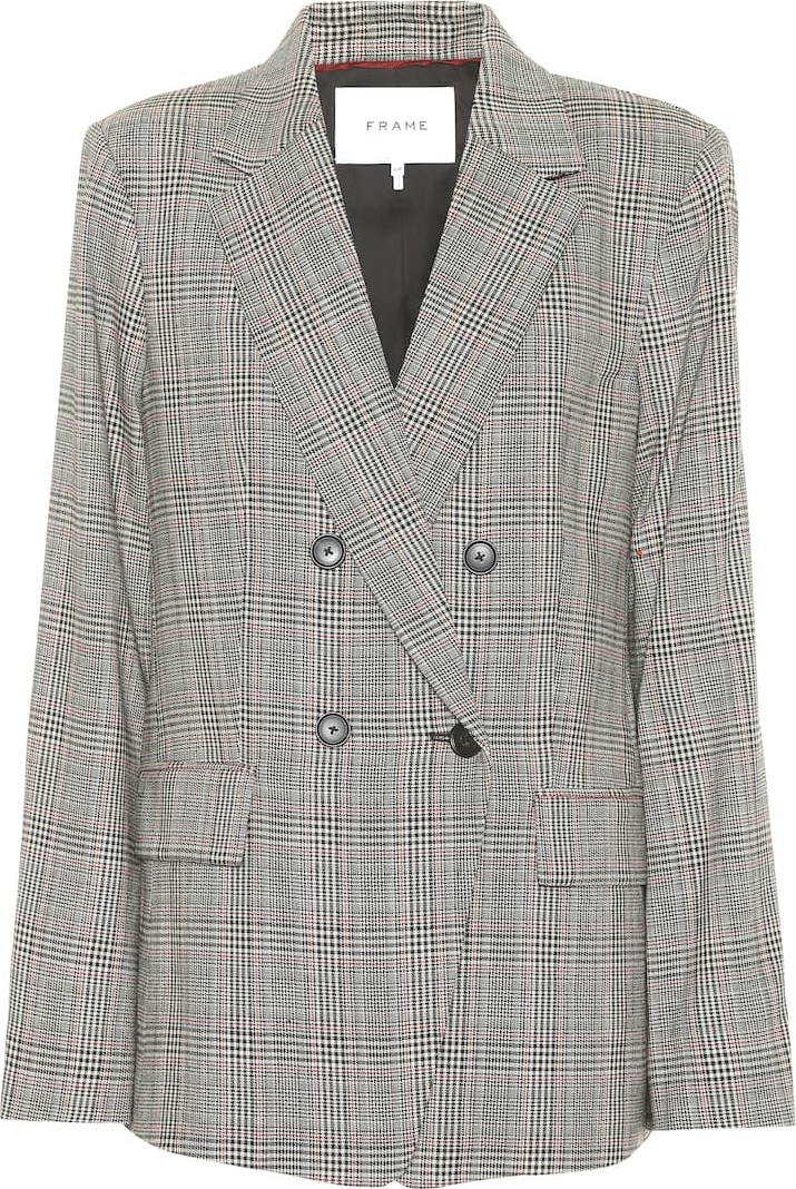 FRAME DENIM Boyfriend cotton and linen blazer