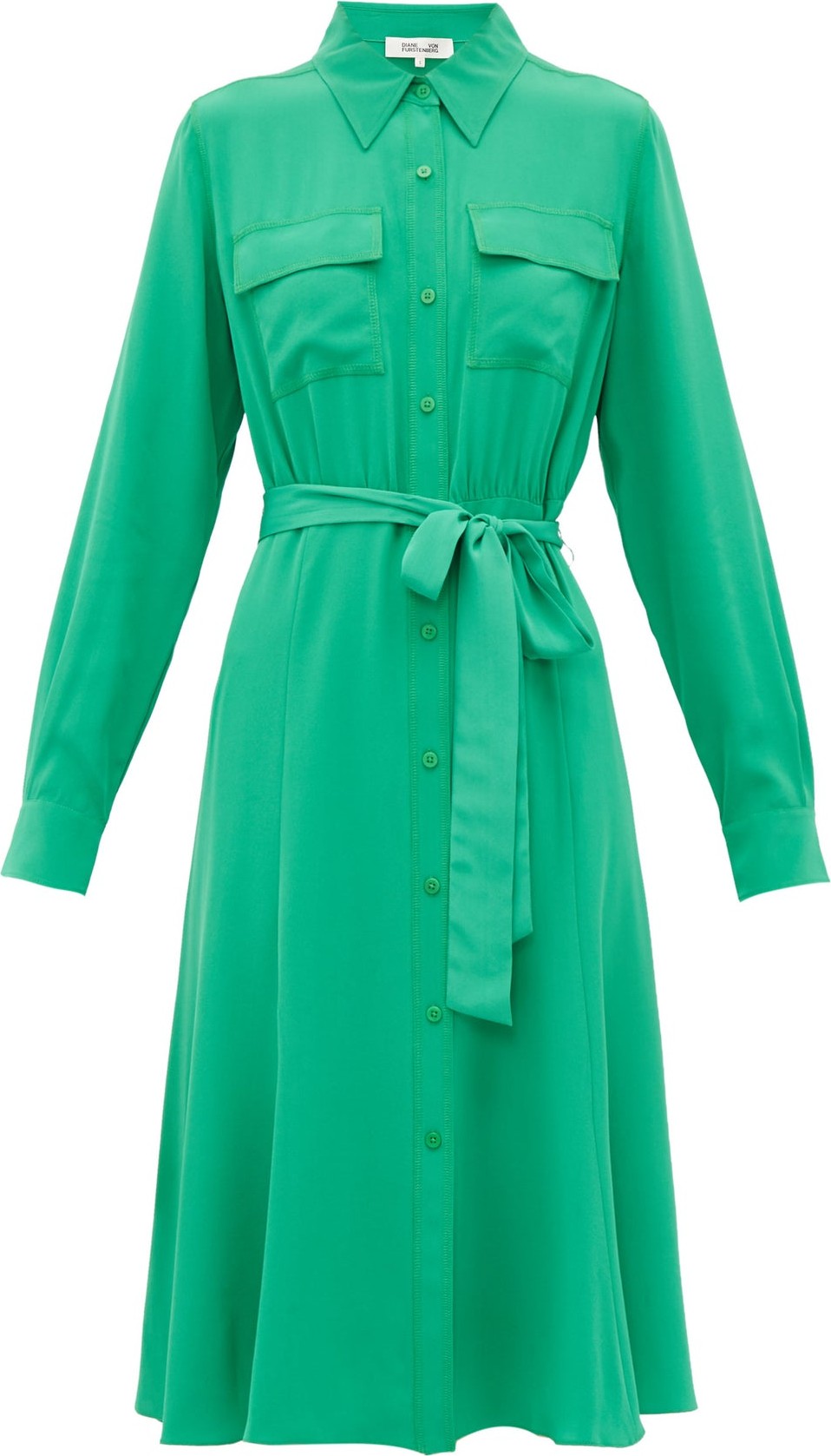 DIANE von FURSTENBERG Antonette silk-crepe shirtdress