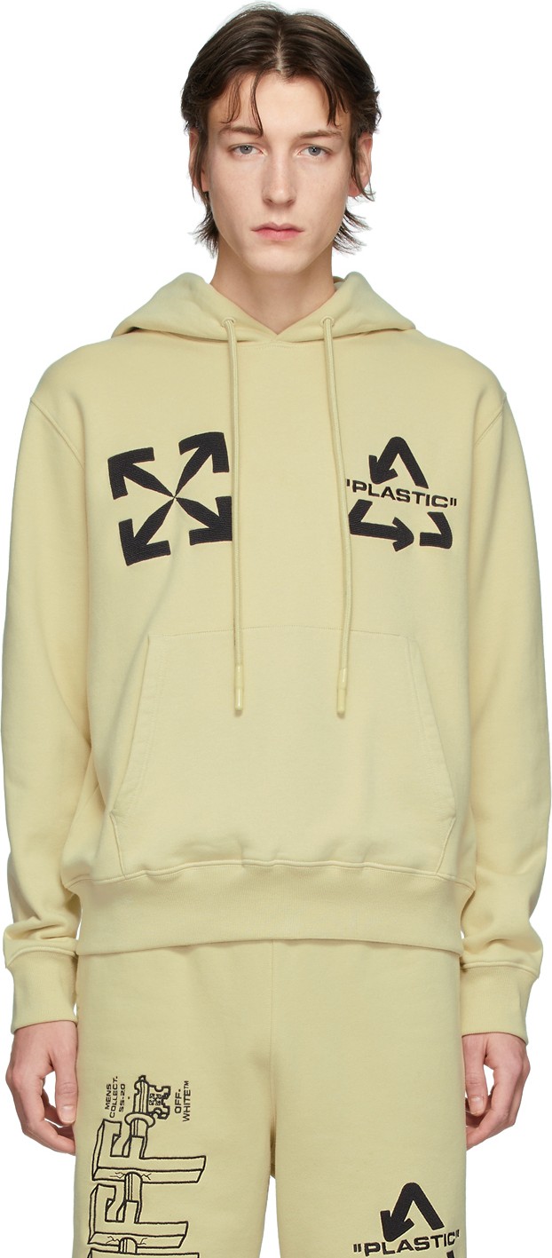 Off White Beige Universal Key Hoodie