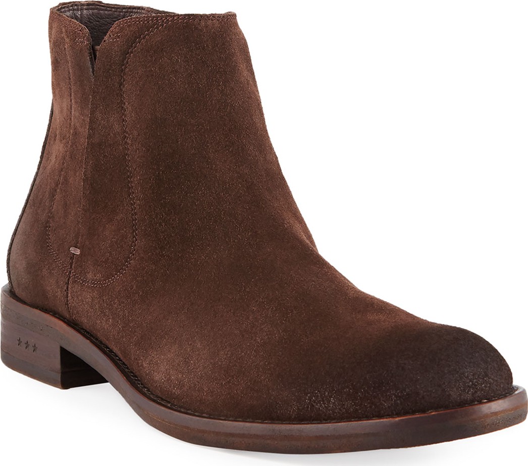 John Varvatos Men's Waverly Suede Chelsea Boots