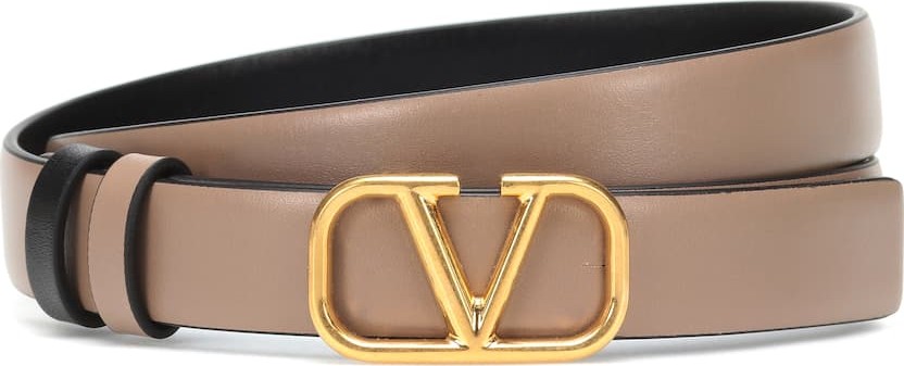 Valentino Valentino Garavani VLOGO leather belt