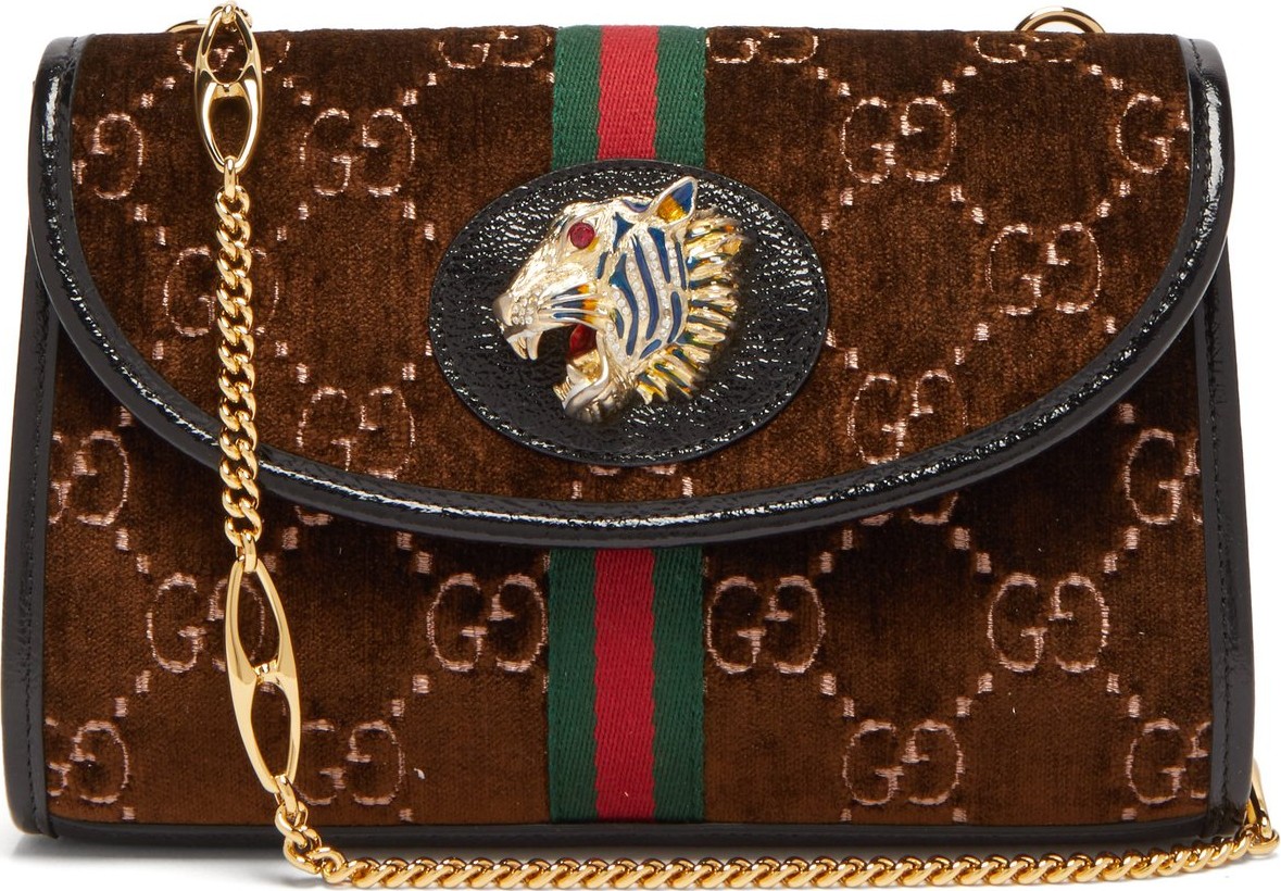 Gucci Rajah GG monogram velvet cross-body bag