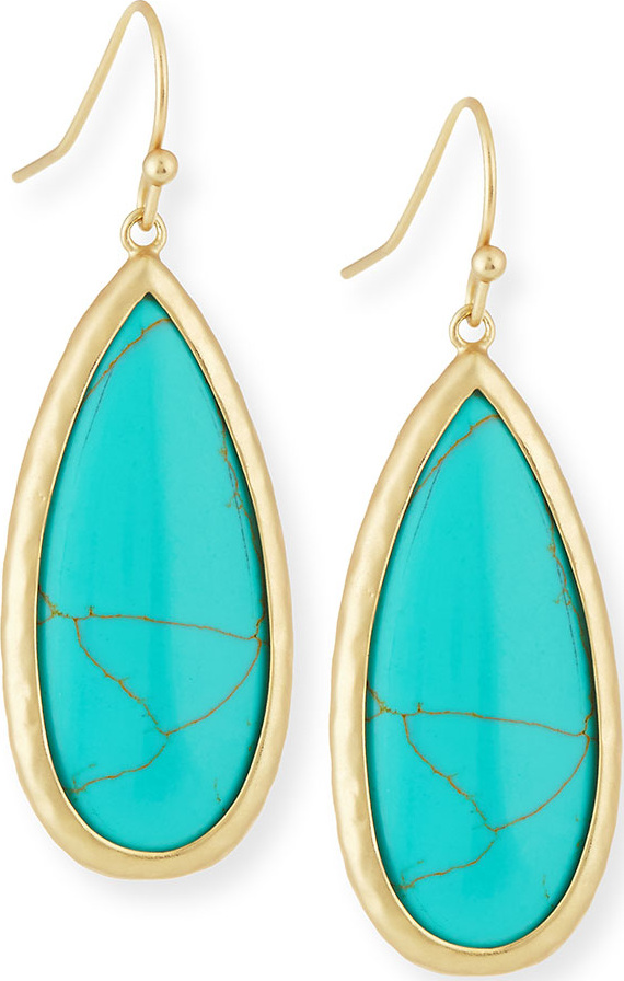 Panacea Long Turquoise Drop Earrings
