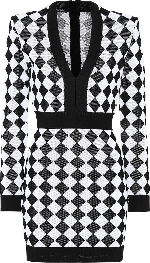 Balmain Jacquard knit dress