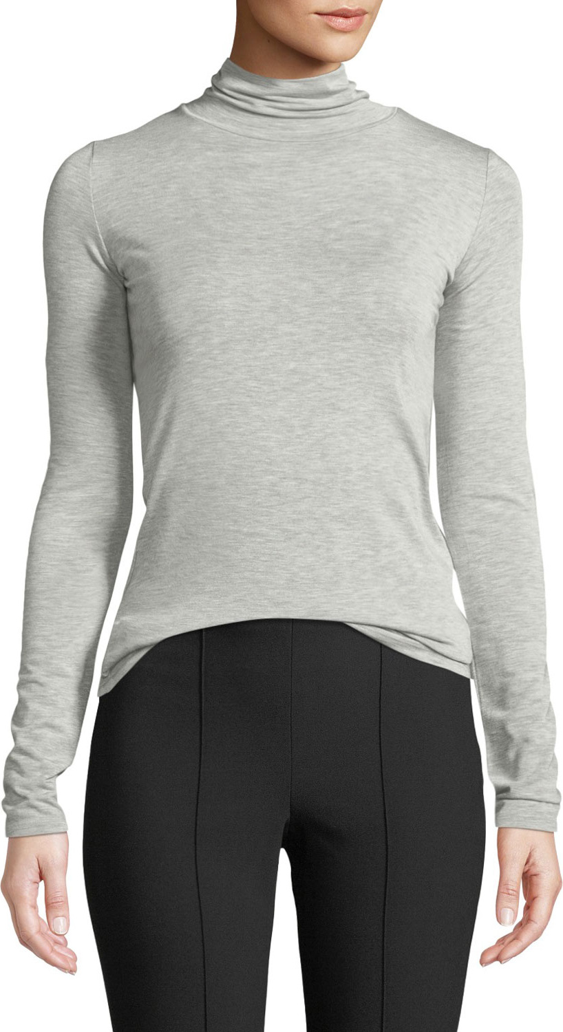 Vince Long-Sleeve Heathered Turtleneck Sweater