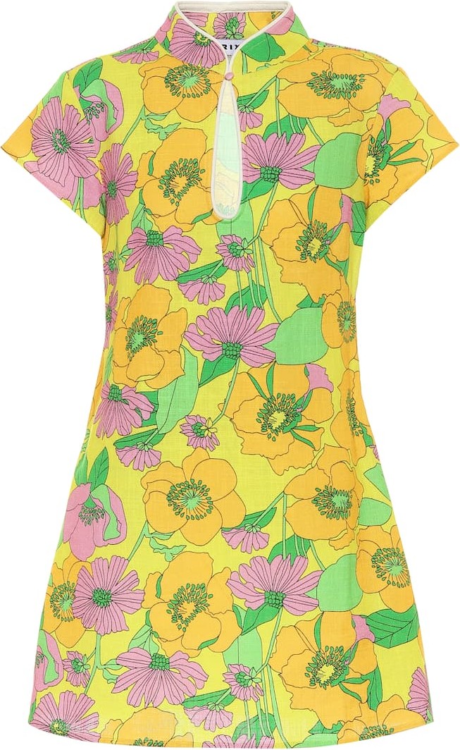 RIXO LONDON Lolita floral cotton minidress