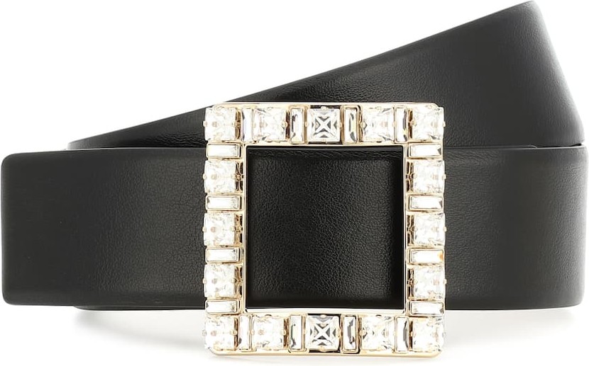 Roger Vivier Embellished leather belt