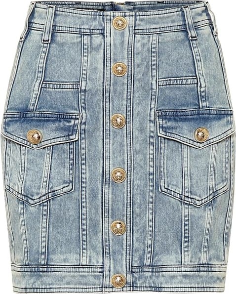 Balmain Denim miniskirt