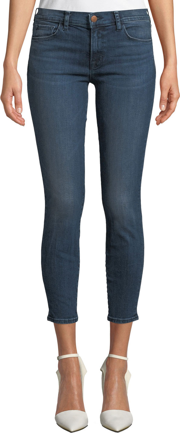 J BRAND 835 Mid-Rise Cropped Skinny Jeans