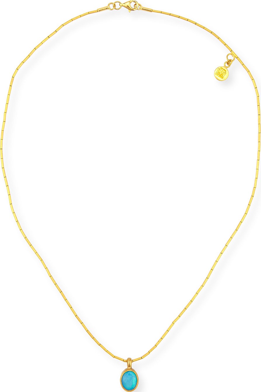 GURHAN Small Amulet Hue Opal Pendant Necklace