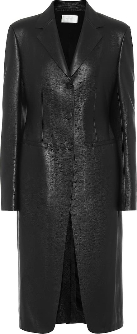 THE ROW Leather coat