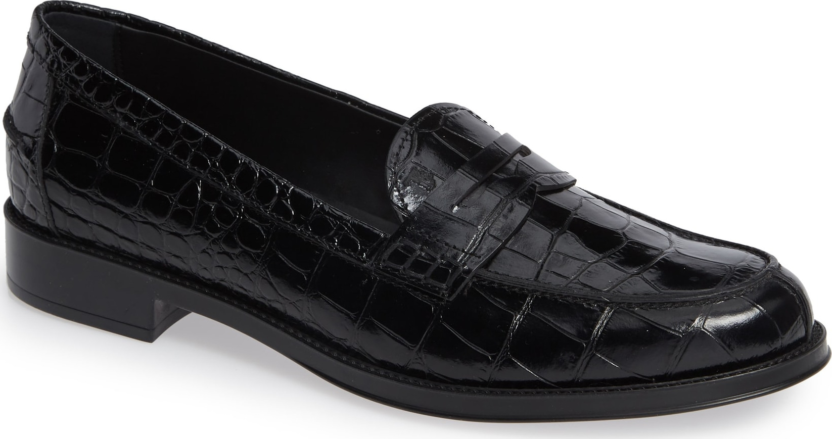 Tod's Classic Croc Embossed Penny Loafer