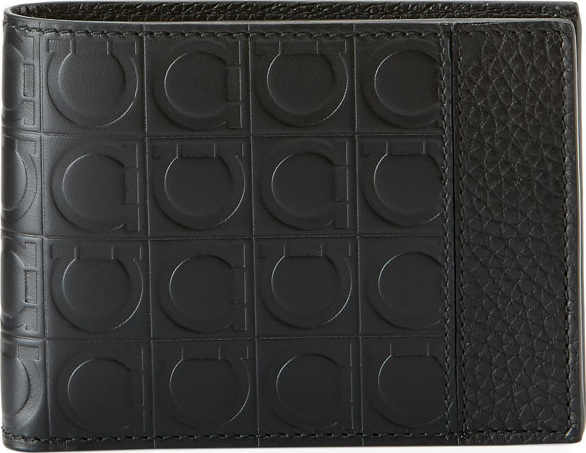 Salvatore Ferragamo Men's Firenze Gamma Bi-Fold Leather Wallet