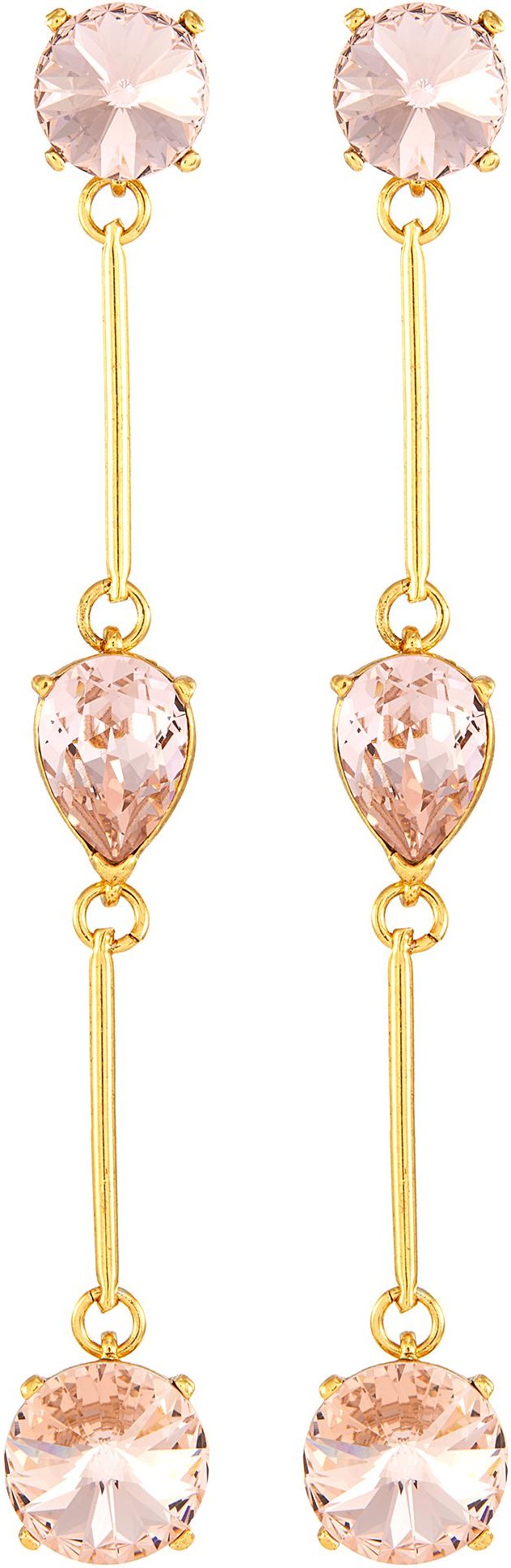 Oscar De La Renta Swarovski crystal drop earrings
