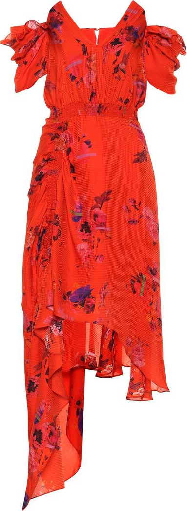 Preen Dana floral silk dress