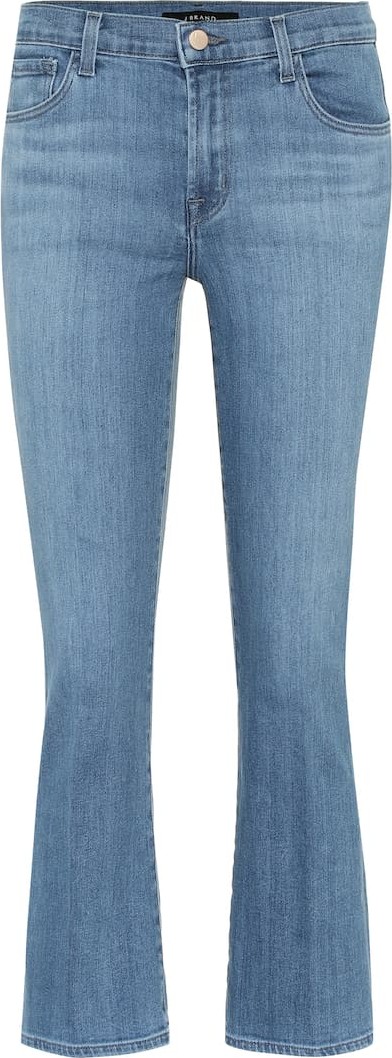 J BRAND Selena cropped mid-rise jeans