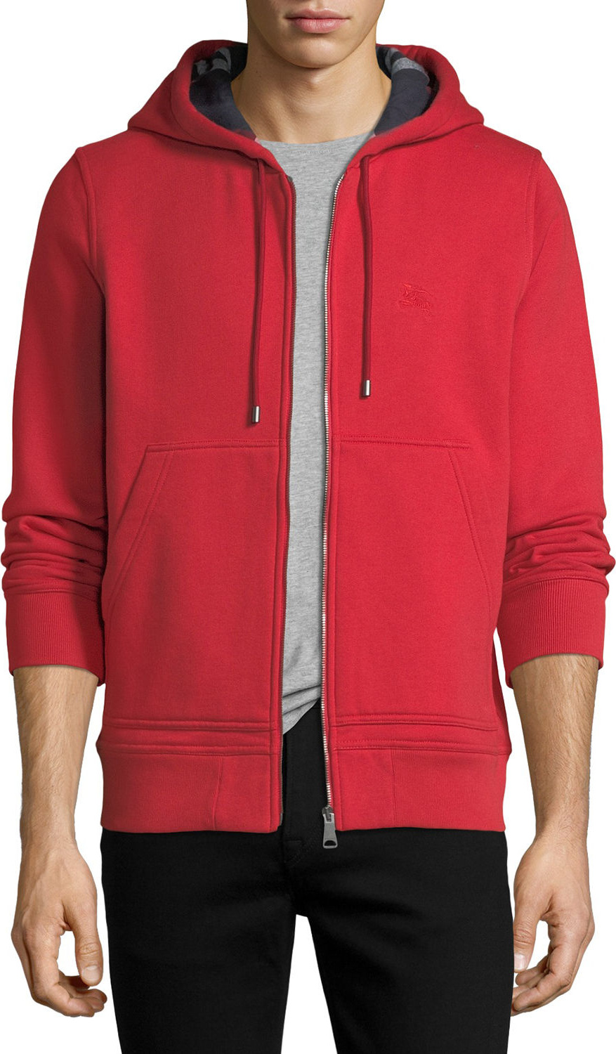 Burberry London England Fordson Zip-Front Hoodie