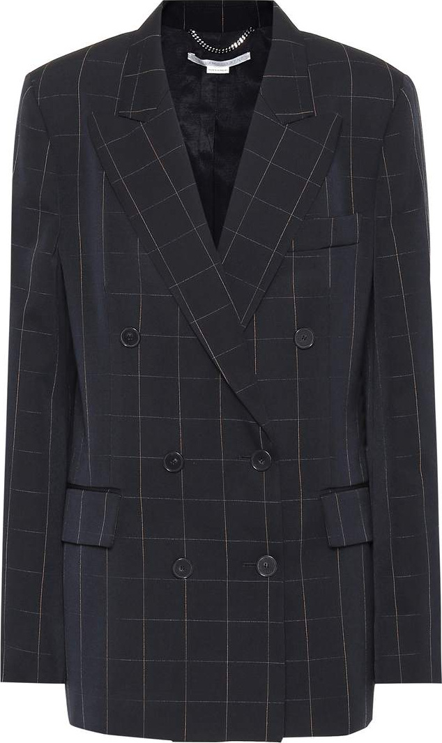 Stella McCartney Checked double-breasted wool blazer