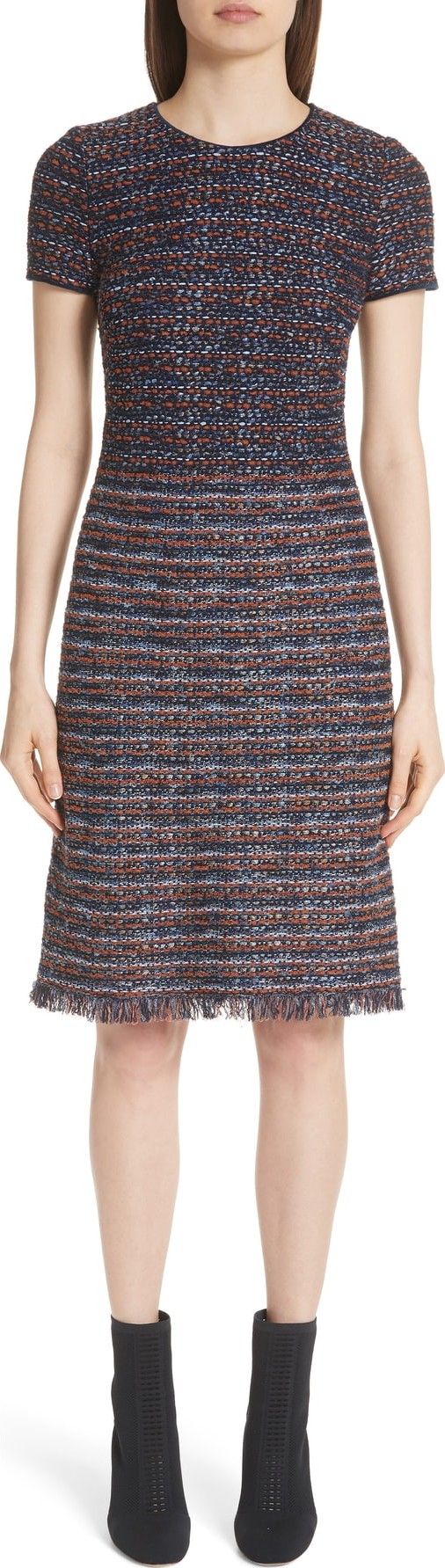 St. John Ombré Ribbon Knit Dress