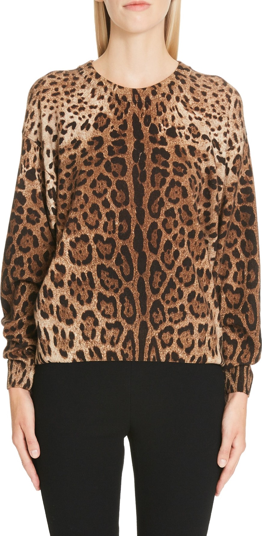 Dolce & Gabbana Leopard Print Top