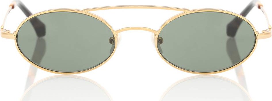 Alessandra Rich X Linda Farrow oval sunglasses