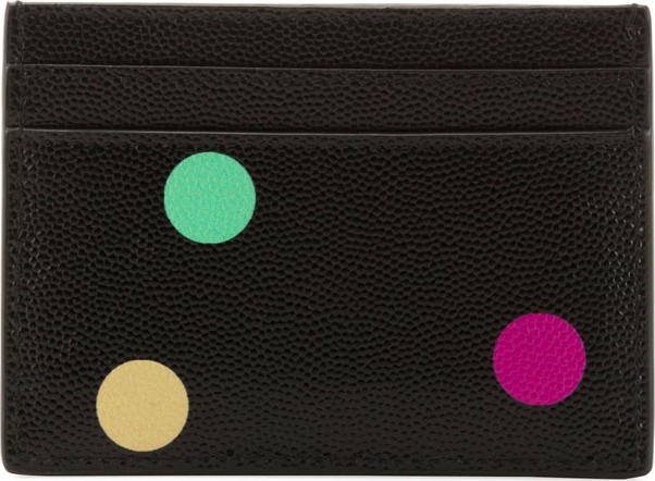 Saint Laurent Polka-Dot Flat Card Case