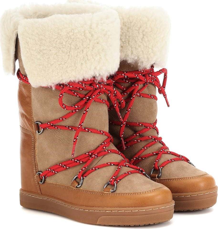 Isabel Marant Nowly shearling ankle boots