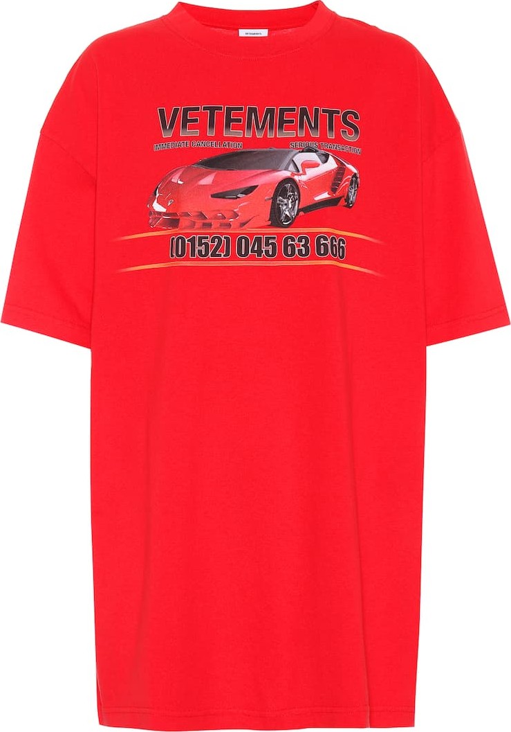 Vetements Printed cotton T-shirt