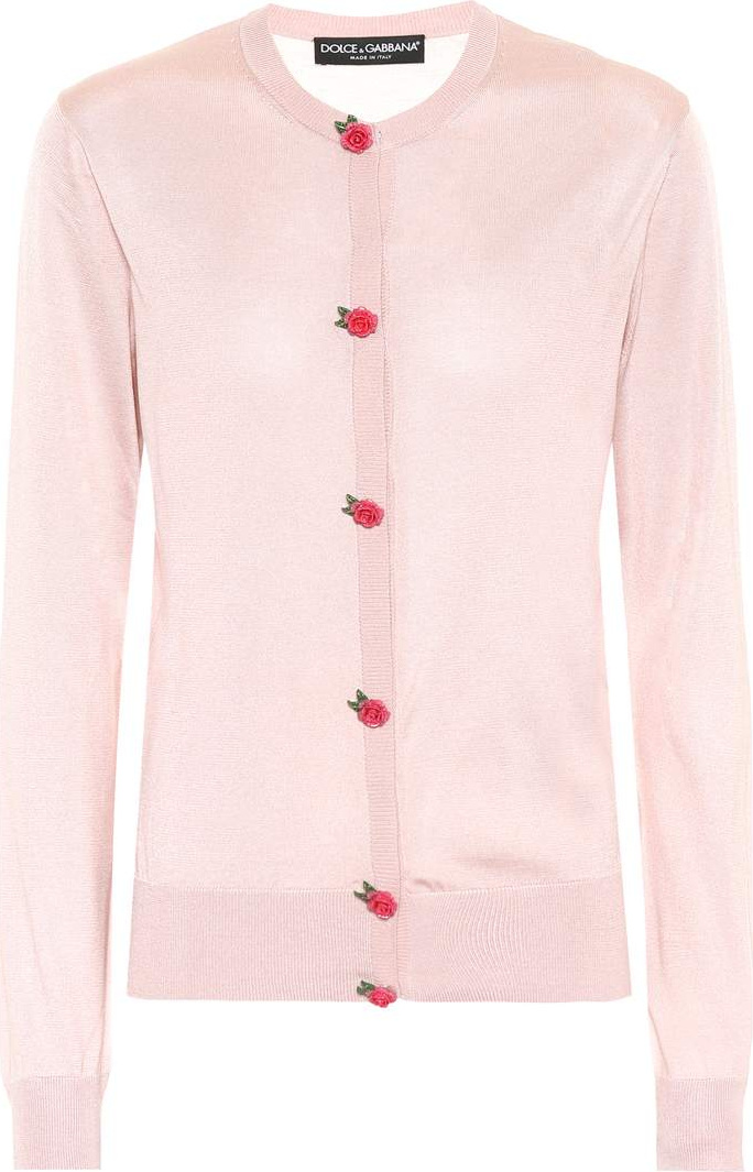 Dolce & Gabbana Embellished silk cardigan