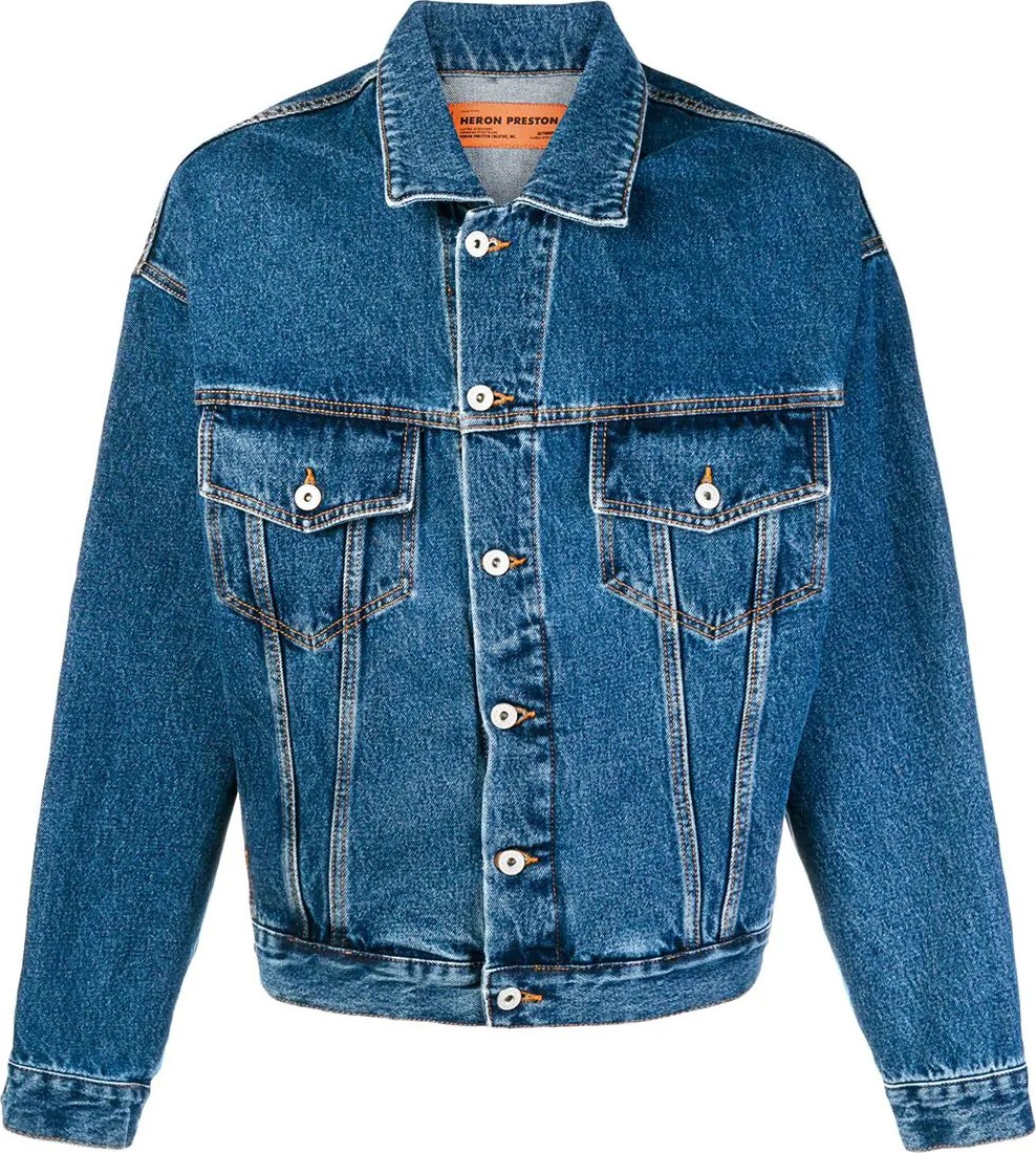 Heron Preston airbrush denim jacket